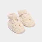 Chaussettes d'intérieur tricotées taupe bébé fille en promo chez La Halle Chaussettes d'intérieur tricotées taupe bébé fille dans le catalogue La Halle