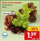 Salat mit Wurzelballen im Angebot bei Netto Marken-Discount in Aalen Salat mit Wurzelballen Angebote bei Netto Marken-Discount Aalen für 1,29 €