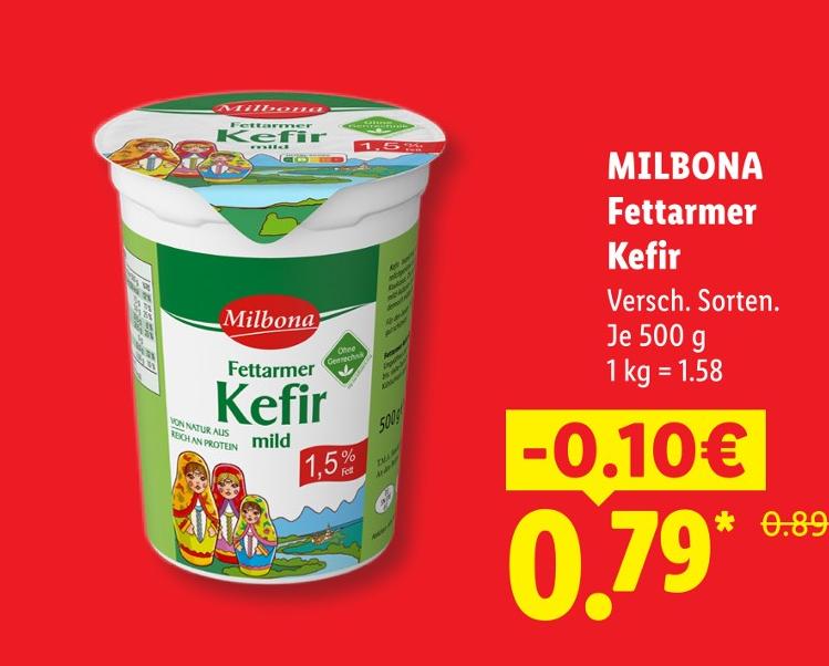 Fettarmer Kefir