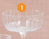 Verre à cocktail en forme de fleur en promo chez B&M Agen à 2,99 €