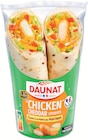 Wraps le chicken, cheddar & crudités - DAUNAT en promo chez Intermarché Hyper Wraps le chicken, cheddar & crudités - DAUNAT dans le catalogue Intermarché Hyper