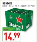 Kasten von Heineken für 14,99 € bei Marktkauf im Angebot Kasten von Heineken im aktuellen Marktkauf Prospekt