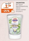 No-Touch Nachfüllpackung im Müller Prospekt No-Touch Nachfüllpackung von SAGROTAN im aktuellen Müller Prospekt für 2,59 €