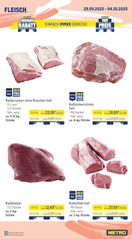 Rindfleisch im METRO Prospekt "Wochenangebote Gastro + MonatsMenü + METRO Markets" mit 40 Seiten (Trier)
