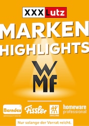 Aktueller XXXLutz Möbelhäuser Möbel & Einrichtung Prospekt in Röttenbach und Umgebung, "MARKEN HIGHLIGHTS" mit 1 Seite, 04.05.2026 - 17.05.2026