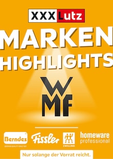 XXXLutz Möbelhäuser Prospekt MARKEN HIGHLIGHTS mit 1 Seite