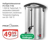 Heißgetränkeautomat PC-HGA 1196 von Profi Cook im aktuellen GLOBUS Prospekt