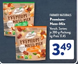 Premium-Nuss-Mix Extra mit Mandeln, Cashewkernen & Paranüssen von Farmer Naturals im aktuellen ALDI SÜD Prospekt für 3,49 €