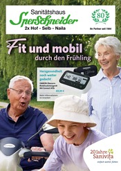 Blutdruckmessgerät im Sperschneider GmbH Orthopädie + Rehatechnik Prospekt in Hof Aktueller Sperschneider GmbH Orthopädie + Rehatechnik Prospekt mit Blutdruckmessgerät, "Fit und mobil durch den Frühling", Seite 1