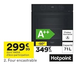 Four encastrable - HOTPOINT en promo chez But Nanterre à 299,99 €