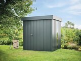 Aktuelle Gartenhaus Angebote bei bauwelt Delmes Heitmann in Hamburg Aktuelles Gerätehaus Juno Modern mit Flachdach Angebot bei bauwelt Delmes Heitmann in Hamburg ab 1.851,99 €