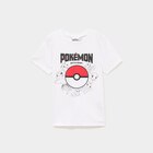 T-shirt manches courtes coton Pokémon blanc garçon dans le catalogue La Halle
