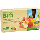 Gourdes purée de fruits sans sucres ajoutés - CARREFOUR BIO en promo chez Carrefour Market Gourdes purée de fruits sans sucres ajoutés - CARREFOUR BIO dans le catalogue Carrefour Market