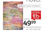 Vintageteppich „Rainbow“ von Novel für 49,99 € bei XXXLutz Möbelhäuser im Angebot Vintageteppich „Rainbow“ von Novel im aktuellen XXXLutz Möbelhäuser Prospekt