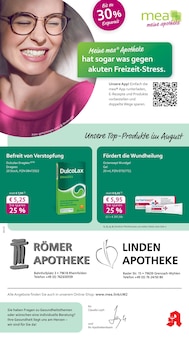 Aktueller mea - meine apotheke Prospekt "Unsere August-Angebote" Seite 1 von 4 Seiten für Rheinfelden