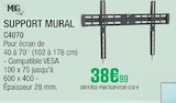 Support mural - MBG en promo chez Extra Auxerre à 38,99 €