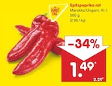 Aktuelle Paprika Angebote bei Netto Marken-Discount in Wuppertal Aktuelles Spitzpaprika rot Angebot bei Netto Marken-Discount in Wuppertal ab 1,49 €
