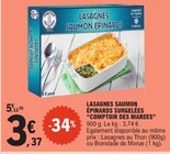 Lasagnes saumon épinards surgelées - COMPTOIR DES MARÉES dans le catalogue E.Leclerc