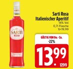Rosa Italienischer Aperitif im EDEKA Prospekt Rosa Italienischer Aperitif von Sarti im aktuellen EDEKA Prospekt für 13,99 €
