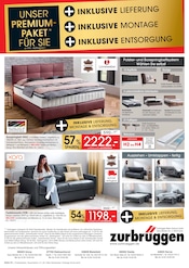 Aktueller Zurbrüggen Prospekt mit Bett, "POLSTER- & BOXSPRINGBETTEN TAUSCHAKTION", Seite 4