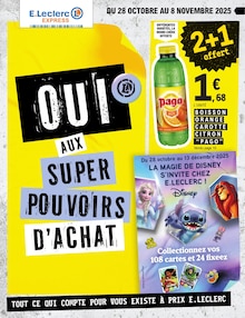 Prospectus E.Leclerc de la semaine "OUI AUX SUPER POUVOIRS D'ACHAT" avec 1 pages, valide du 28/10/2025 au 08/11/2025 pour Orchies et alentours