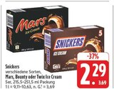 Aktuelles Snickers Ice Cream Angebot bei EDEKA in Fürth ab 2,29 €