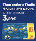 Hmarket Saint-Maximin - Promo Thon entier à l’huile d’olive Promo Thon entier à l’huile d’olive à 3,29 € dans le catalogue Hmarket à Saint-Maximin