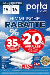 Aktueller porta Möbel Möbel & Einrichtung Prospekt in Lehrte und Umgebung, "HIMMLISCHE RABATTE" mit 1 Seite, 15.05.2026 - 16.05.2026