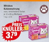 Katzennahrung im Angebot bei V-Markt in München Katzennahrung Angebote von Whiskas bei V-Markt München für 3,79 €
