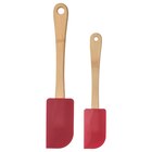 Teigschaber 2er-Set Bambus/Silikon rot von VINTERFINT für 4,99 € bei IKEA im Angebot Teigschaber 2er-Set Bambus/Silikon rot von VINTERFINT im aktuellen IKEA Prospekt