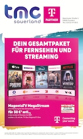 Aktueller TMC Sauerland GmbH Elektromärkte Prospekt in Meschede und Umgebung, "DEIN GESAMTPAKET FÜR FERNSEHEN UND STREAMING" mit 8 Seiten, 01.08.2025 - 31.08.2025