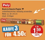 Back & Snack-Papier im V-Markt Prospekt Back & Snack-Papier von Pely im aktuellen V-Markt Prospekt für 1,59 €