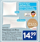 ALDI SÜD Freiberg - Federkissen mit Biese Angebot im Prospekt Federkissen mit Biese bei ALDI SÜD im Freiberg Prospekt für 14,99 €