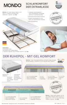 Matratze im Opti-Wohnwelt Prospekt "Traumhaft schlafen" mit 20 Seiten (Bremen)