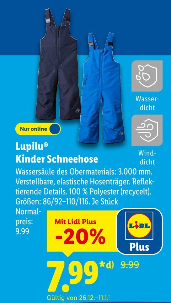 Kinder Schneehose