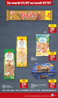 Promotion Cookie dans le prospectus Aldi, valable du 01/07/2025 au 07/07/2025 Promo Cookie dans le catalogue Aldi du moment à la page 15