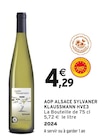 AOP alsace sylvaner klaussmann hve3 dans le catalogue Intermarché