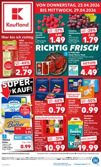 Pampers im Kaufland Prospekt "KNÜLLER" mit 66 Seiten (Cottbus)
