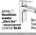 Waschtischarmatur "Claro Eco" im Hornbach Prospekt Waschtischarmatur "Claro Eco" von AVITAL im aktuellen Hornbach Prospekt für 69,95 €