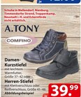 A.Tony Damen-Kurzstiefel oder Herren-Stiefel im Angebot bei famila Nordost in Hannover A.Tony Damen-Kurzstiefel oder Herren-Stiefel Angebote bei famila Nordost Hannover für 39,99 €
