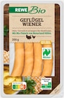 Geflügelwiener von REWE Bio für 3,49 € bei REWE im Angebot Geflügelwiener von REWE Bio im aktuellen REWE Prospekt