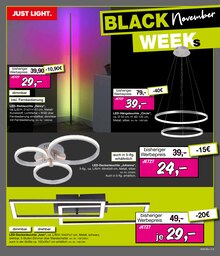 LED-Lampe im aktuellen Möbel Inhofer Prospekt (München) LED-Lampe im Möbel Inhofer Prospekt "BLACK NOVEMBER WEEKS" mit 24 Seiten (München)
