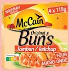 ORIGINAL BUN'S JAMBON KETCHUP SURGELÉ - MC CAIN - Intermarché à Saint-Malo ORIGINAL BUN'S JAMBON KETCHUP SURGELÉ - MC CAIN en promo chez Intermarché Saint-Malo à 1,77 €