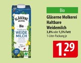 Gläserne Molkerei Haltbare Weidemilch Angebote bei famila Nordost Stralsund für 1,29 €