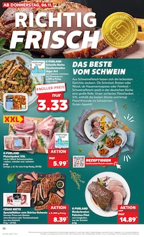 Schweinefleisch im aktuellen Kaufland Prospekt (Düsseldorf) Schweinefleisch im Kaufland Prospekt "Aktuelle Angebote" mit 64 Seiten (Düsseldorf)