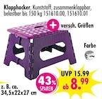 Klapphocker für 8,99 € bei SB Möbel Boss im Angebot Klapphocker im aktuellen SB Möbel Boss Prospekt
