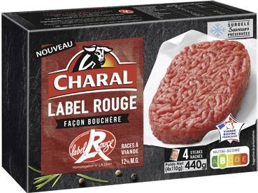 Steak haché surgelé Label Rouge Façon Bouchère