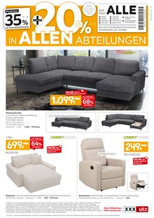 Sitzmöbel im XXXLutz Möbelhäuser Prospekt "WOHNEN-PREISHITS!" mit 12 Seiten (Hamm)