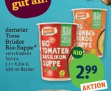 Aktuelles Tress Brüder Bio-Suppe Angebot bei tegut in Erfurt ab 2,99 €