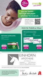 mea - meine apotheke Apotheken Prospekt der aktuellen Woche mit 4 Seiten, gültig von 01.02.2026 bis 28.02.2026, in Markt Berolzheim und Umgebung Aktueller mea - meine apotheke Apotheken Prospekt in Markt Berolzheim und Umgebung, "Unsere Februar-Angebote" mit 4 Seiten, 01.02.2026 - 28.02.2026